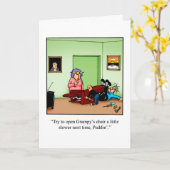 Leuke vrolijke opa en oma dag kaart (Gele Bloem)