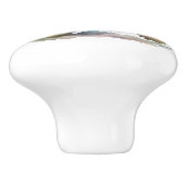 Leuke vrolijke tortoise keramische knop (Zijkant)