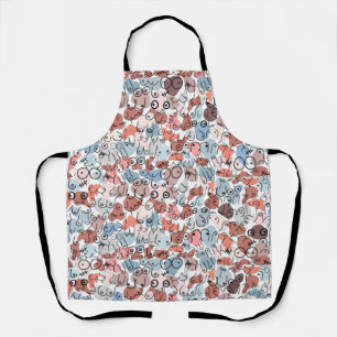 leuke vrouw borstvoeding schort