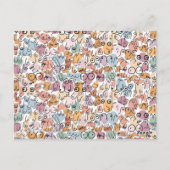 leuke vrouw feministe briefkaart (Achterkant)