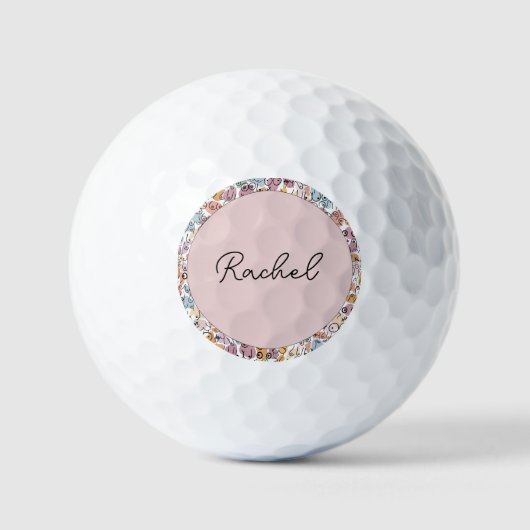 leuke vrouw feministe golfballen (Voorkant)
