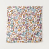 leuke vrouw feministe wandkleed (Voorkant (horizontaal))