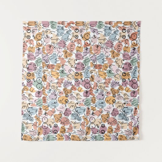 leuke vrouw feministe wandkleed (Voorkant (horizontaal))