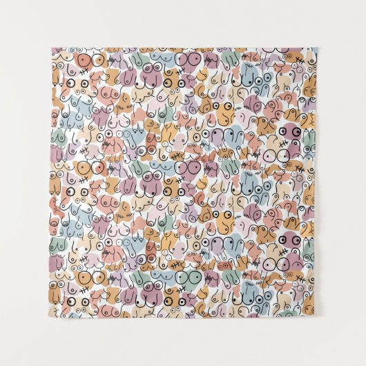 leuke vrouw feministe wandkleed (Voorkant)