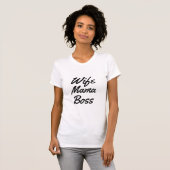 Leuke Vrouw Mama Baas Tshirt Design Gift-Idee 4 Ma (Voorkant volledig)