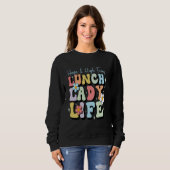 Leuke vrouwen Lunch Lady t-shirt School Cafetaria  (Voorkant volledig)