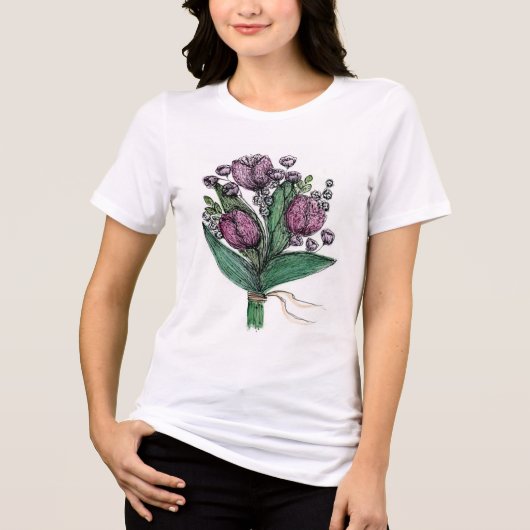 Leuke vrouwen T-shirt met print (Voorkant)
