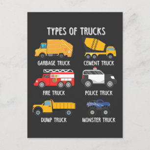 Leuke Vuilniswagen Kinderen Afval Recycling Bestuu Briefkaart