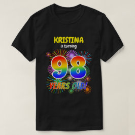 Leuke Vuurwerk, Regenboog Uitzicht "98", 98e Verja T-shirt
