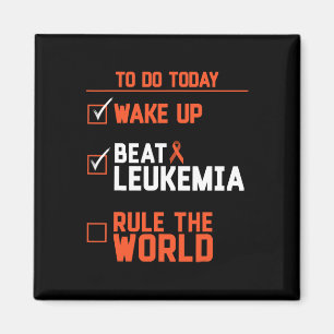 Leuke Wake Up Beat Leukemie Rule The World Kanker Magneet