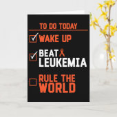 Leuke Wake Up Sla Leukemie De Wereld Kanker  Kaart (Gele Bloem)