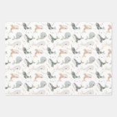 Leuke walvis Baby shower verjaardagscadeau ideeën Inpakpapier Vel (Voorkant 2)