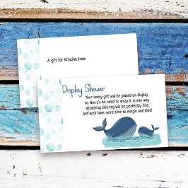 Leuke Walvis Display Douche Gift Label Behuizing K Informatiekaartje