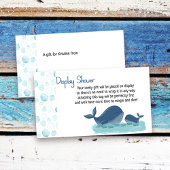 Leuke Walvis Display Douche Gift Label Behuizing K Informatiekaartje