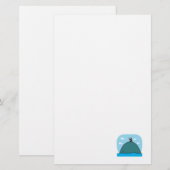 Leuke walvis en pinguïn briefpapier (Voorkant / Achterkant)
