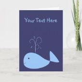 Leuke Walvis Gepersonaliseerde Wenskaarten Kaart (Voorkant)