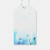 Leuke walvis onder Zee Waterverf jongen Baby showe Cadeaulabel (Achterkant)