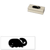 Leuke walvis ontwerp rubberen stempel (Gestempeld)