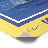 Leuke walvis print voor de Classroom Yellow Border (Hoek)