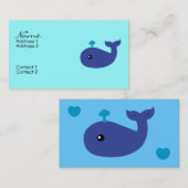 Leuke walvis Visitekaartjes (Voorkant / Achterkant)
