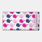 Leuke walvissen, Patroon van walvissen, Jouw naam Bureaumat (Voorkant)