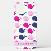 Leuke walvissen, Patroon van walvissen, Jouw naam Case-Mate iPhone Case (Achterkant)