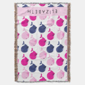 Leuke walvissen, Patroon van walvissen, Jouw naam Deken (Voorkant Verticaal)