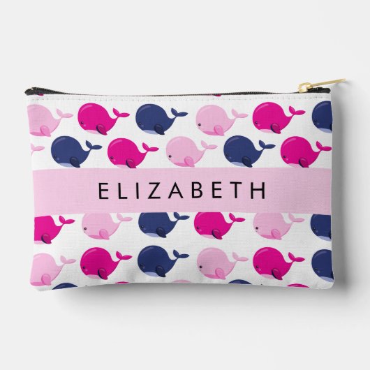 Leuke walvissen, Patroon van walvissen, Jouw naam Etui (Achterkant)