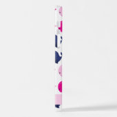 Leuke walvissen, Patroon van walvissen, Jouw naam iPhone Hoesje (Linkerkant)