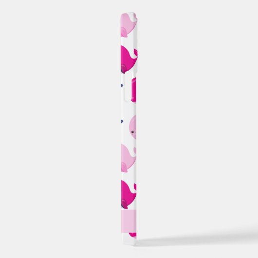 Leuke walvissen, Patroon van walvissen, Jouw naam iPhone Hoesje (Rechterkant)