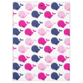 Leuke walvissen, Patroon van walvissen, Jouw naam Klembord (Achterkant)