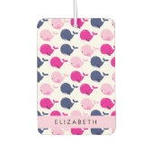 Leuke walvissen, Patroon van walvissen, Jouw naam Luchtverfrisser (Voorkant)