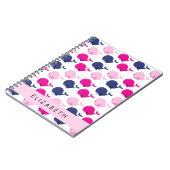 Leuke walvissen, Patroon van walvissen, Jouw naam Notitieboek (Linkerzijde)