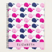 Leuke walvissen, Patroon van walvissen, Jouw naam Planner (Voorkant)