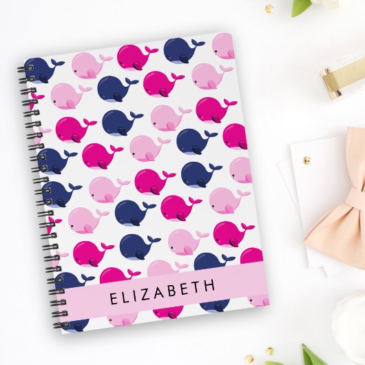 Leuke walvissen, Patroon van walvissen, Jouw naam Planner