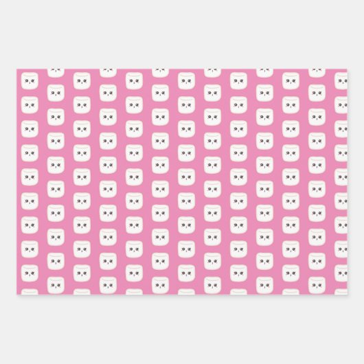 Leuke warme cacao met marshmallows inpakpapier vel (Voorkant 3)