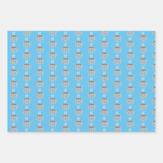 Leuke warme cacao met marshmallows inpakpapier vel (Voorkant 2)