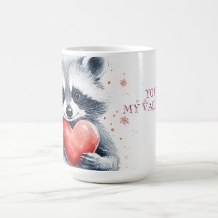Leuke wasbeer met hart voor Valentijnsdag Koffiemok