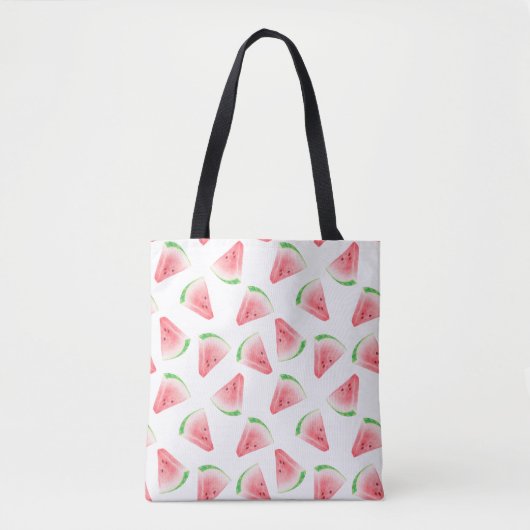 Leuke Watermeloen All-Over-Print Canvas tas, Mediu Tote Bag (Voorkant)
