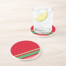 Leuke Watermeloen Fruit Keuken Zandsteen Onderzetter