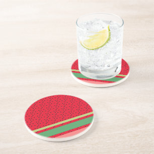 Leuke Watermeloen Fruit Keuken Zandsteen Onderzetter