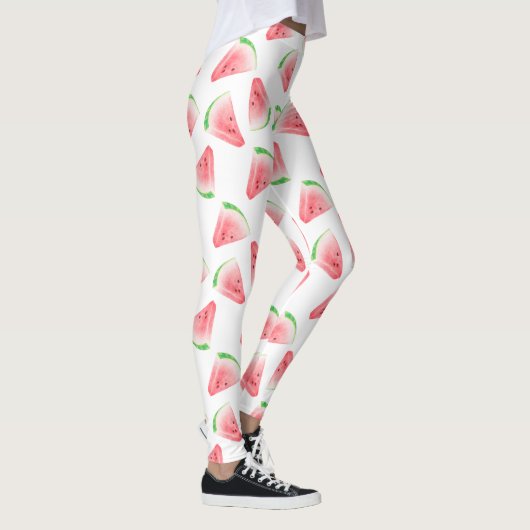 Leuke Watermeloen Patroon All-Over-Print Leggings (Rechts)