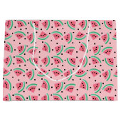 Leuke Watermeloen Slice Patroon Zomer Vibes Groot Cadeauzakje (Voorkant)