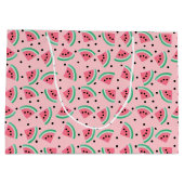Leuke Watermeloen Slice Patroon Zomer Vibes Groot Cadeauzakje (Achterkant)