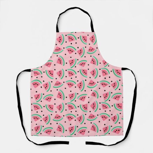 Leuke Watermeloen Slice Patroon Zomer Vibes Schort (Voorkant)