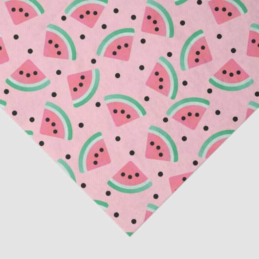 Leuke Watermeloen Slice Patroon Zomer Vibes Tissuepapier (Detail)