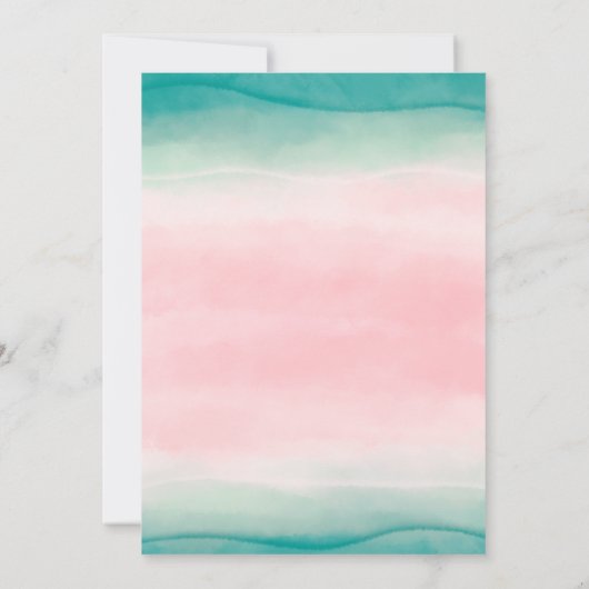 Leuke watermeloen zomer gradiënt roze zoet 16 kaart (Achterkant)