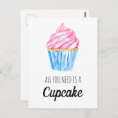 Leuke waterverf Alles wat je nodig hebt is een cup Briefkaart (Voorkant / Achterkant)