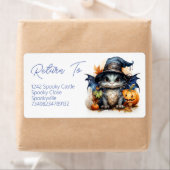 Leuke Waterverf Baby Dragon Return Adres Label (Insitu)