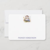 Leuke Waterverf Baby Hedgehog Bedankkaart (Voorkant)